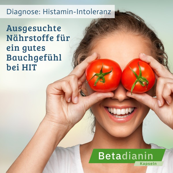 Betadianin Kapseln bei Histaminintoleranz
