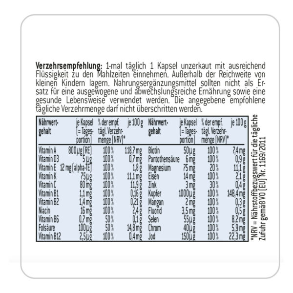 Multidigest Nährwerte