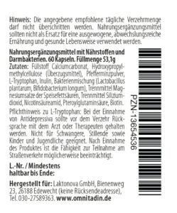Omnitadin Darmkapseln: Seitenansicht 2