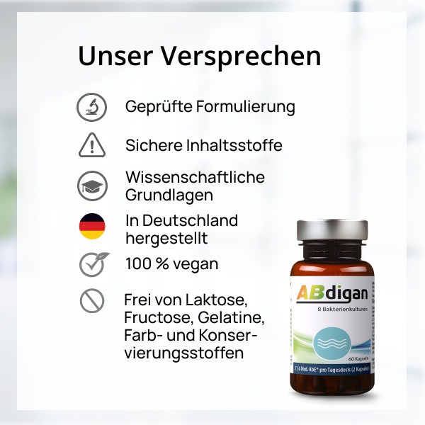 Abdigan Bakterienkulturen Versprechen