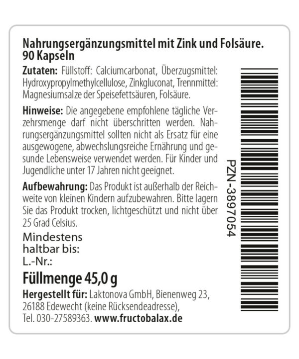 Fructobalax Etikett Seite 2