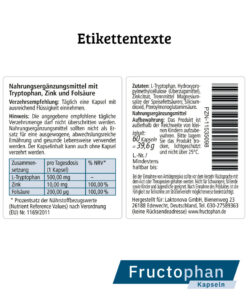 Fructophan Etikettentexte