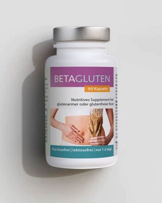 Betagluten Kapseln für glutenfreie Ernährung, 60 Stück.